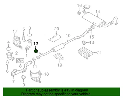 Nuevo Genuino Infiniti Montaje-Escape, Goma 206514N000 OEM Foto 1 de 4