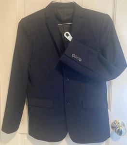 Isaac Mizrahi Boy’s Navy Blue Blazer Jacket Year Round Fully Lined Size 16 - Picture 1 of 10