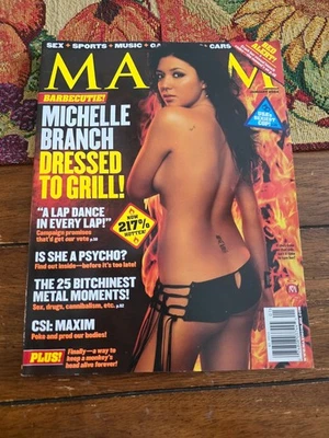 Maxim Jan 2004 – Michelle Branch Cover – Sexy Barbecue Shoot Foto 1 de 2