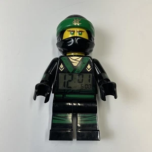 LEGO Ninjago Glow Alarm Clock Green Black Ninja with Light **TESTED & WORKING** - Picture 1 of 6