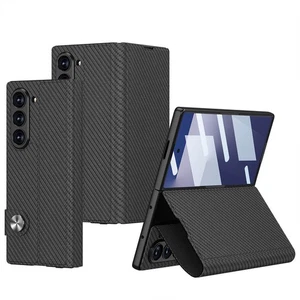 For Samsung Galaxy Z Fold 7 6 PU Leather Stand Case Bulit-in Screen Protector - Picture 1 of 17