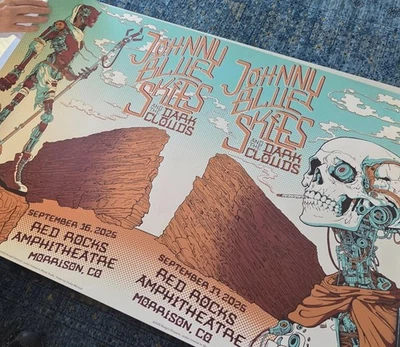 Sturgill Simpson Sep 16-17 2025 Red Rocks Amphitheater Morrison CO Poster