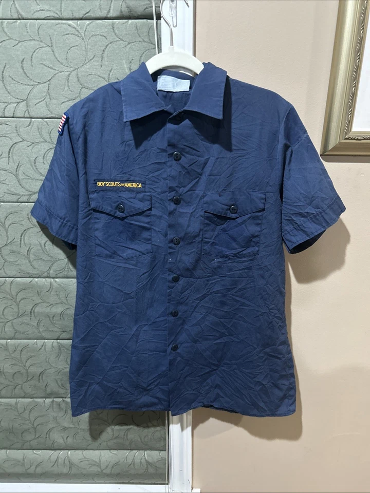 CAMISA UNIFORME BSA Cub Scout Boy Scouts Juvenil Extra Grande XL Manga Corta F36 Foto 1 de 4
