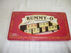 Collector's Rummy-O Tile Game by Cardinal 1999 New in Sealed Tin - Picture 1 of 2