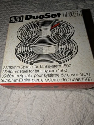 Carrete de película ajustable Jobo DuoSet 1501 para procesar formato de película de 35 mm y 120 -Alemania Foto 1 de 3
