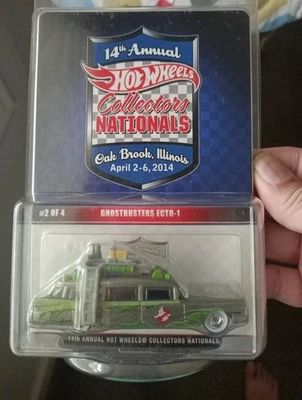 Hot Wheels RLC 2014 14th Nationals Ghostbusters ECTO-1 Convention Zamac Hearse - Image 1 of 2