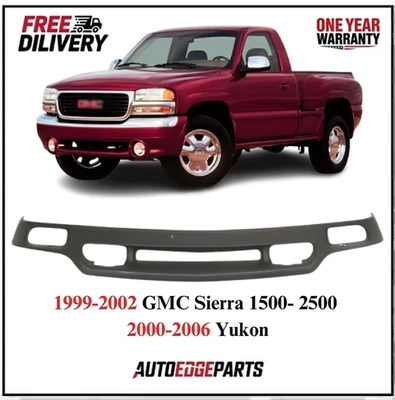 GMC Sierra 1500 1999–2004 Front Lower Valance Air Deflector w/ Fog Light Holes - Изображение 1 из 4
