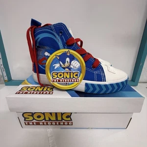Sonic The Hedgehog Jungen Tennisschuhe Turnschuhe Größe 2 Blau Neu Kostenloser Versand - Bild 1 von 10