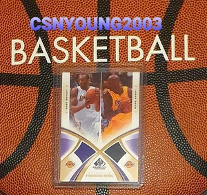 KOBE BRYANT LAMAR ODOM - 2005-06 SP Game Used Authentic Fabrics Dual Gold 38/50  - Picture 1 of 9