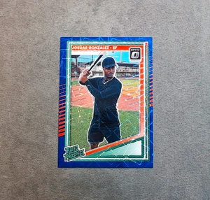 2025 Panini Donruss - Optic Rated Prospect #178 Josuar Gonzalez Blue Velocity - Picture 1 of 2