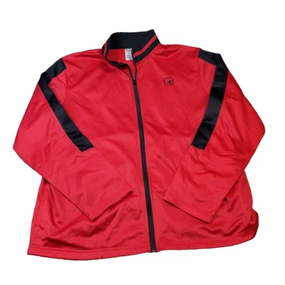 AND1 Chaqueta Para Hombres XL Pista Baloncesto Rojo Poliéster Rompedor Cremallera Atlética y2K Foto 1 de 4