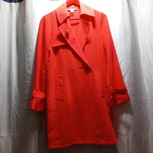 Peter Nygard Missy Trench Coat Size 6 Orange/Peach Color - Picture 1 of 6
