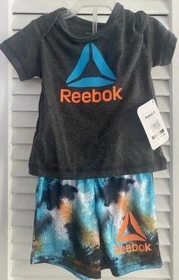 Juego corto Reebok bebé niño 2 piezas. 6-9 meses Foto 1 de 2