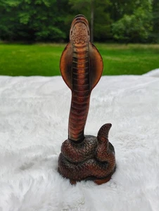 Vintage Cast Metal King Cobra Cigarette Lighter - Made in Japan - Picture 1 of 9
