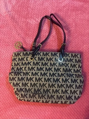 Bolso de Mano Michael Kors Grande Algodón Lona Fin de Semana De Colección Foto 1 de 4
