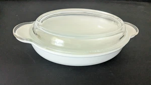 Vintage Corning Ware P-14-B weiß oval Kasserolle Backformen 14 Unzen (2 verfügbar) - Bild 1 von 8