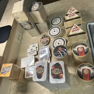 Mid-Early 2000s Large Beer Import Coaster Lot Sealed Various  - Picture 1 of 16