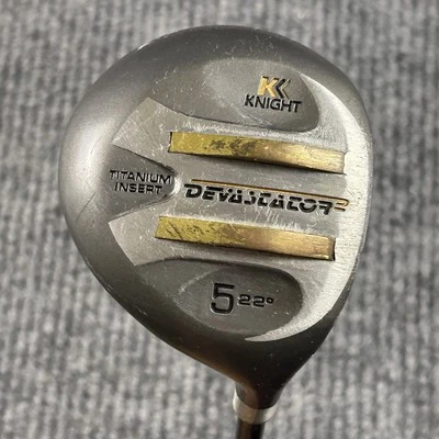 Knight Devastator diestro titanio 22° loft 5 madera flexible grafito varilla calle golf Foto 1 de 4