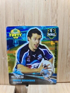 DAVID SIMMONS🏆Smiths 2007 #38 Sharks NRL Gold Series Footy Tazo🏆 - Picture 1 of 2