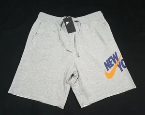 Nike Men's Sportswear Heritage New York City Shorts Grey Heather CW2314-063 - Picture 1 of 12