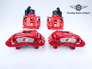 ORIGINAL AUDI A6 C6 JUEGO COMPLETO DE PINZAS DE FRENO 2007-2010 345/330mm ROJO - Imagen 1 de 5