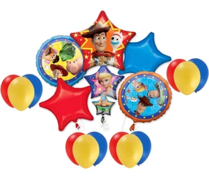 Toy Story 4 Birthday Party Balloons Bouquet Woody Jessie Forky Bo Peep Buzz - Picture 1 of 5