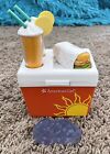 American Girl Doll Truly Me Retired Beach Cooler Set Drinks Sandwich Ice Lot