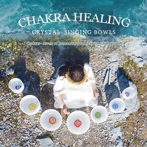 CVNC 432Hz 6"-12" 7 Stück Chakra Druck Kristall Klangschale mit Koffer Klangmeditation - Bild 1 von 10
