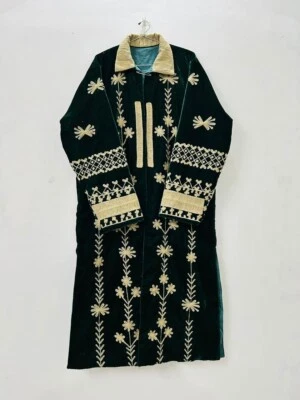 Casaco Suzani de Veludo / Jaqueta Longa Suzani / Roupas Femininas / Presente Feito à Mão para Ela - Imagem 1 de 4