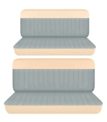 Se adapta a Plymouth Cranbrook 1951-1953 sedán 4 puertas fundas de asiento de banco delanteras y traseras Foto 1 de 2