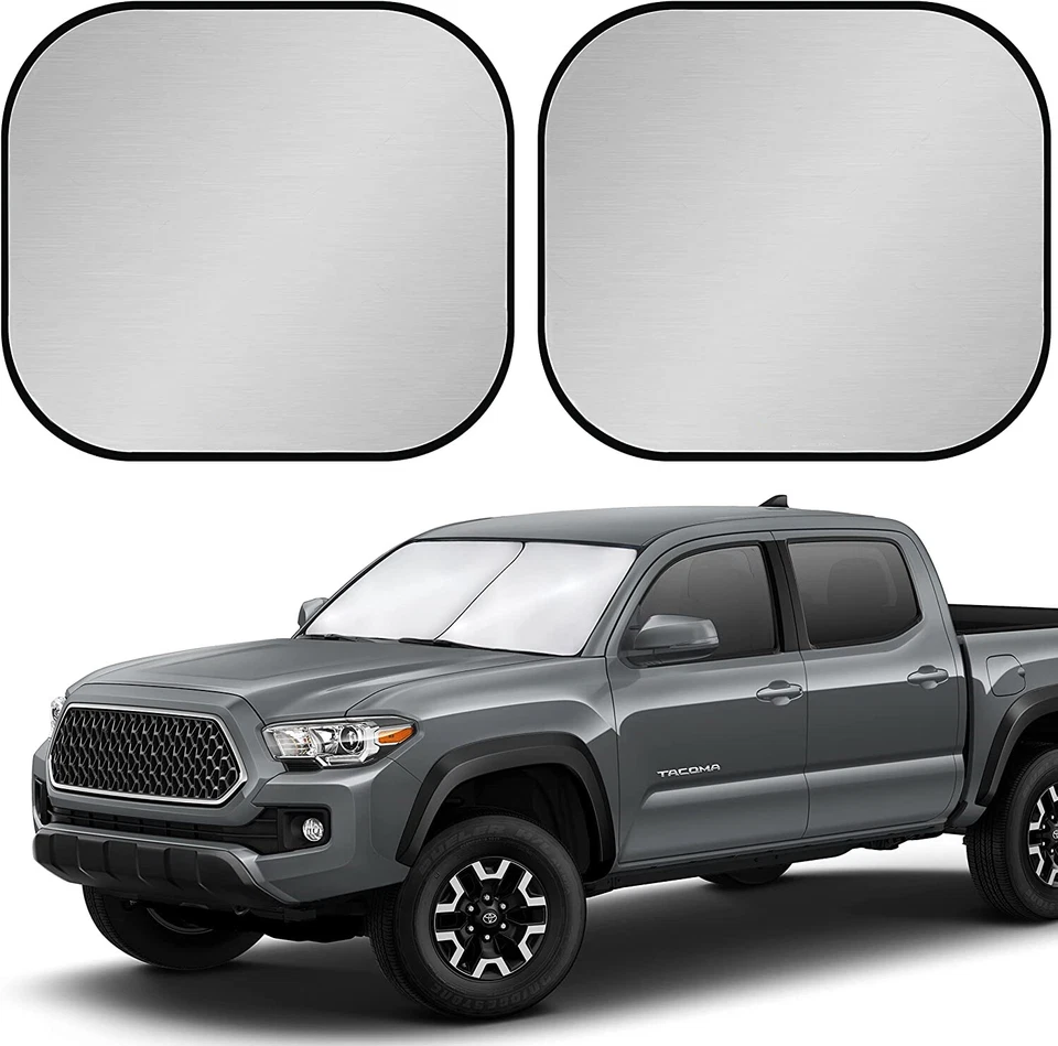 2X Cubierta protectora bloque UV para parabrisas cabina camioneta Chevy Silverado 1500 Foto 1 de 4