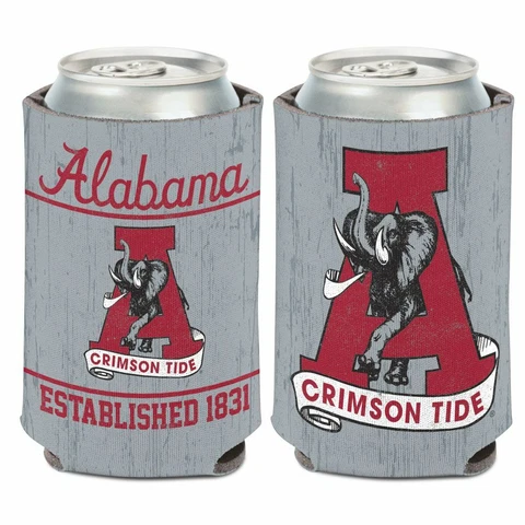 ALABAMA CRIMSON TIDE COLLEGE VAULT SOFT FOAM CAN BOTTLE COOZIE KOOZIE COOLER Cover
