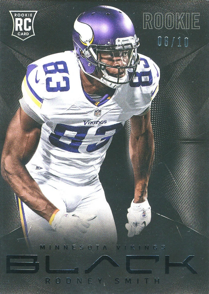 PANINI-BLACK Rodney Smith RC #'D 08/10 VIKINGS BROWNS COWBOYS  FSU SEMINOLES - Image 1 of 1