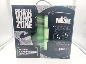 Call Of Duty War Zone Logo 6 Can Mini Fridge COD Game Room Decor LED Lights NEW - Picture 1 of 5