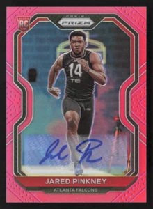 Tarjeta automática Jared Pinkney 2020 Panini Pink Prizm #348 Atlanta Falcons - Imagen 1 de 2