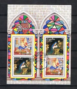 Germania (e Spagna) 2001 Lenzuola di Natale (Michel Bl.56) bello usato - Foto 1 di 2