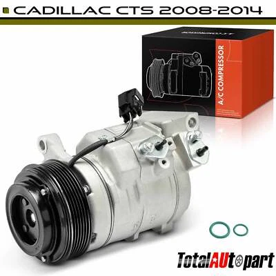 Compresor de aire acondicionado con 6 ranuras para Cadillac CTS 2008-2014 3,0 L 3,6 L 10SR15H/10S17C Foto 1 de 4