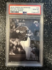 2018 Topps On Demand Black & White Rafael Devers PSA 10.  Only 1666 Printed