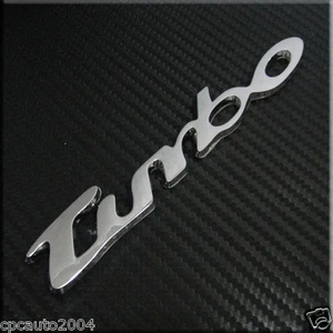 Car Badge Turbo Chrome ABS for CLA Class CLA250 CLA45 CLA200 Rear Emblem Sticker - Imagen 1 de 2