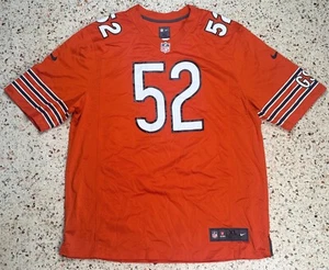 Camiseta de fútbol Nike On Field NFL Chicago Bears #52 Khalil Mack naranja talla XL - Imagen 1 de 8