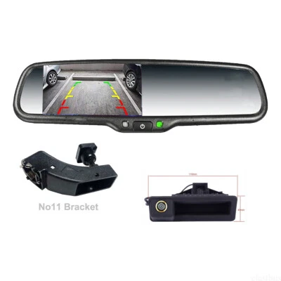 4.3" Car Rear View Mirror Monitor No11 Bracket+Reversing Camera For BMW 328i - image 1 of 4