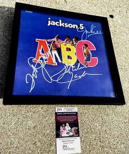 Disco de vinilo firmado por Jackson 5 certificado de autenticidad JSA TITO MARLON JACKIE ABC - Imagen 1 de 4
