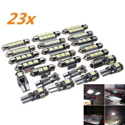 23x White LED Interior License Plate Light Bulbs Package Kit for Toyota for Audi - Image 1 of 4