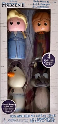 Jabón corporal Disney Frozen 2 más champú acondicionador botellas coleccionables 2 en 1 Foto 1 de 4