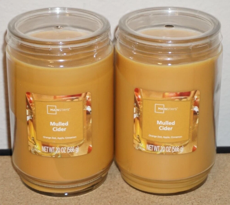 Mainstays Mulled Cider Single-wick 20 Oz. Jar Candle