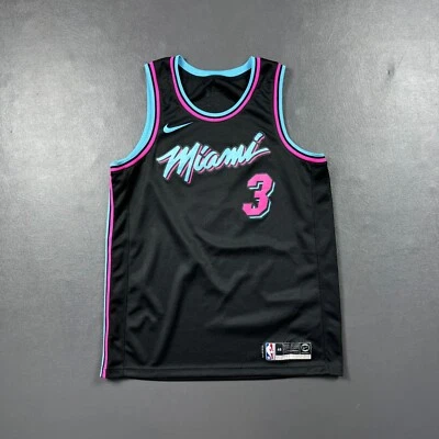 Camiseta deportiva 100 % auténtica Dwyane Wade Nike Miami Heat Vice City talla 48 L para hombre Foto 1 de 4