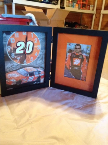 Tony Stewart Home Depot Picture Frame Clock 9.5x15 Cover