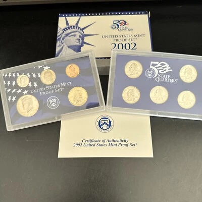 2002 (S) United States Mint Proof Coin Set with Certificate of Authenticity - Image 1 of 4