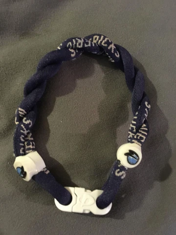 Dallas Mavericks Blue 8" Titanium Double Rope Bracelet NEW! FAST! FREE SHIP! Cover