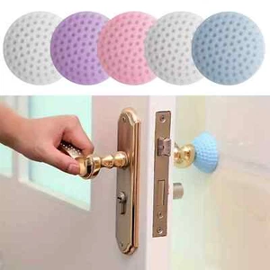 Wall Protector Self Adhesive Rubber Stop Door Handle Bumper Guard Stopper UK - Picture 1 of 30